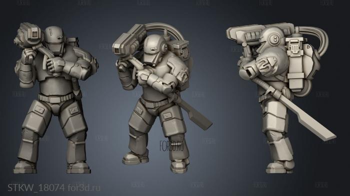 heavy trooper stl model for CNC