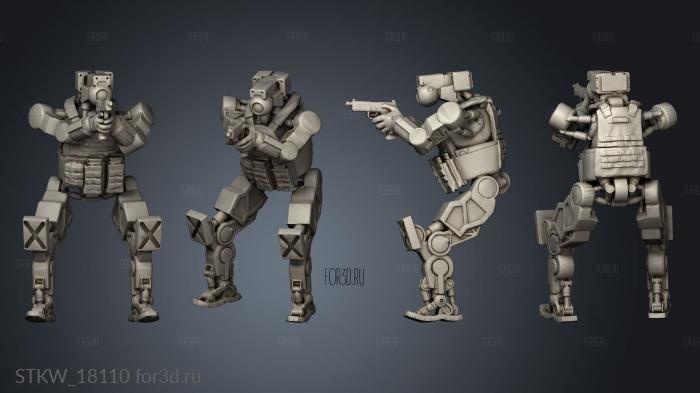 Ring GRAND Police Grunt aim stance stl model for CNC