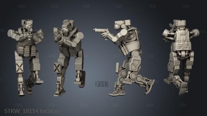 Ring Police Grunt stl model for CNC