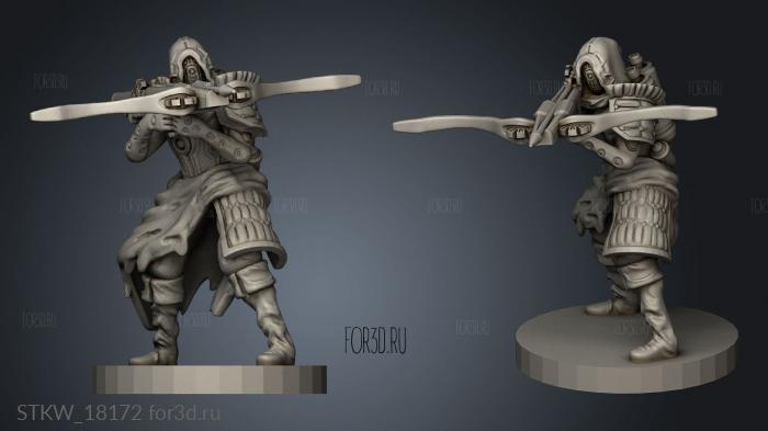 Crossbowman Aiming 3d stl модель для ЧПУ