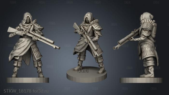 Rifleman Static stl model for CNC