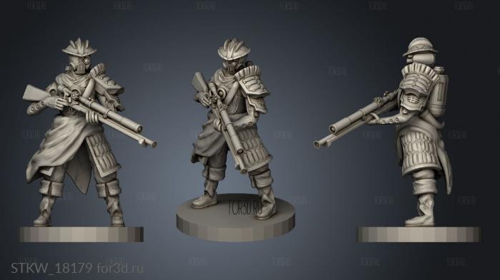 Rifleman Static stl model for CNC