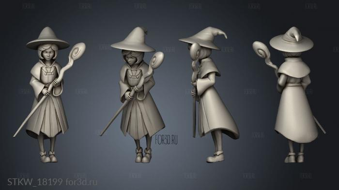 Witch Apprentice 3d stl модель для ЧПУ