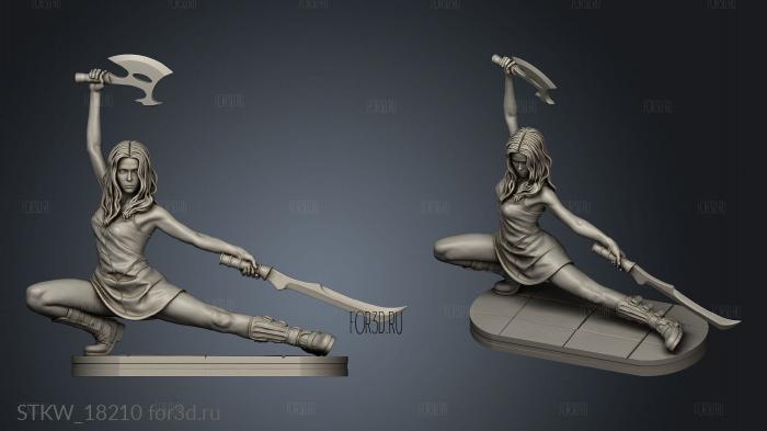 River Tam Figure Axe Blade 3d stl модель для ЧПУ