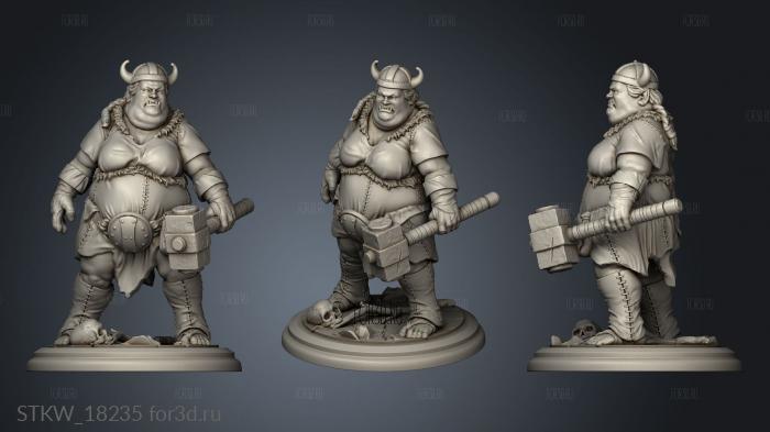 Ursula Half Ogre Bandit Lady 3d stl модель для ЧПУ