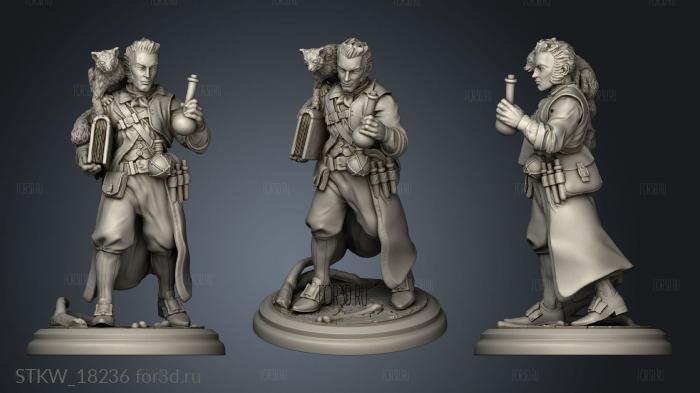 Wizard Merchant Mage stl model for CNC