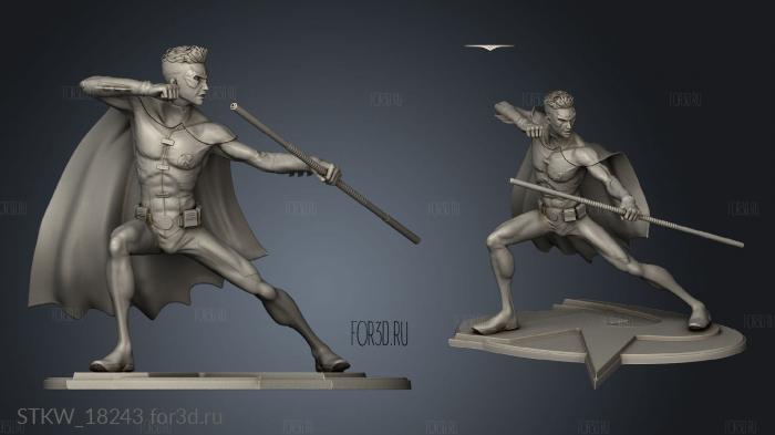 Robin Tim Drake stl model for CNC