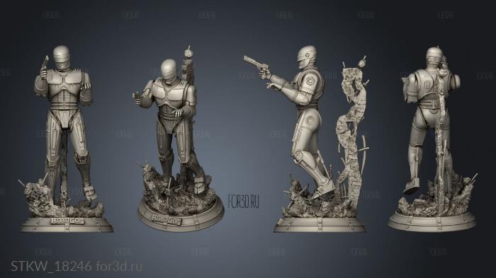 Robocop stl model for CNC