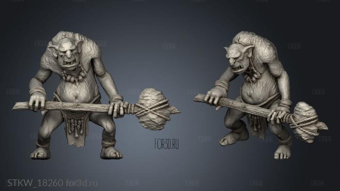 Stone Troll 3d stl модель для ЧПУ