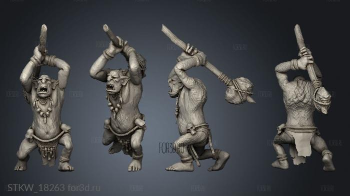 Stone Troll 3d stl модель для ЧПУ