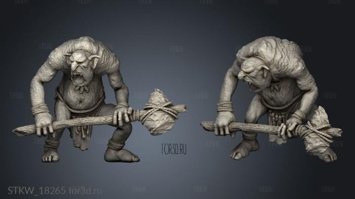 Stone Troll 3d stl модель для ЧПУ