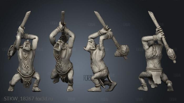 Stone Troll 3d stl модель для ЧПУ