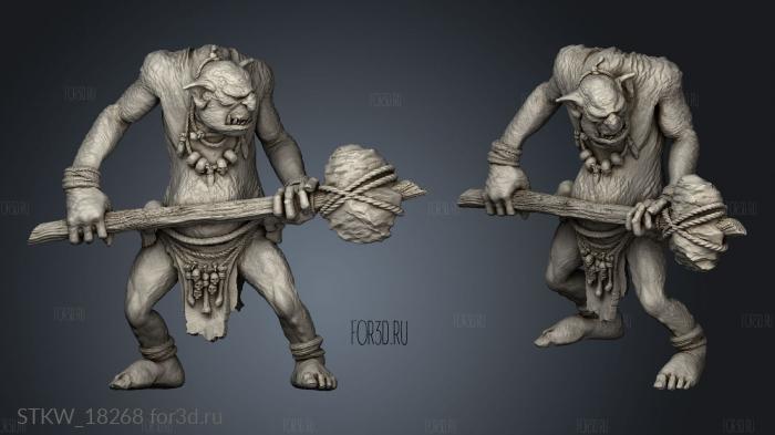 Stone Troll 3d stl модель для ЧПУ