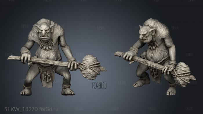 Stone Troll 3d stl модель для ЧПУ