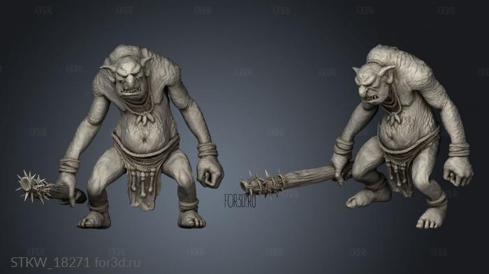 Troll 3d stl модель для ЧПУ