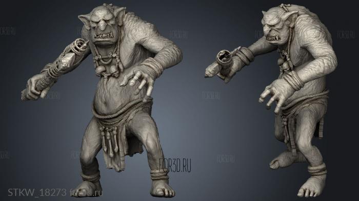 Troll 3d stl модель для ЧПУ