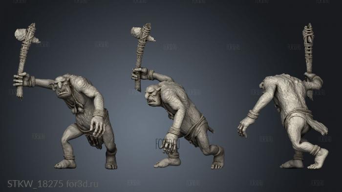 Troll 3d stl модель для ЧПУ