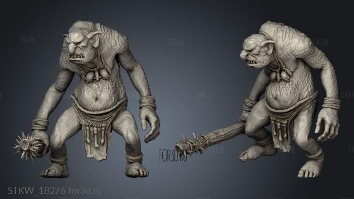 Troll 3d stl модель для ЧПУ