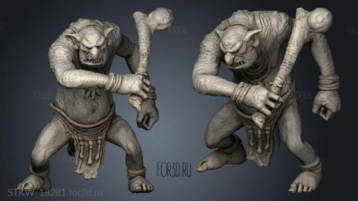 Troll 3d stl модель для ЧПУ