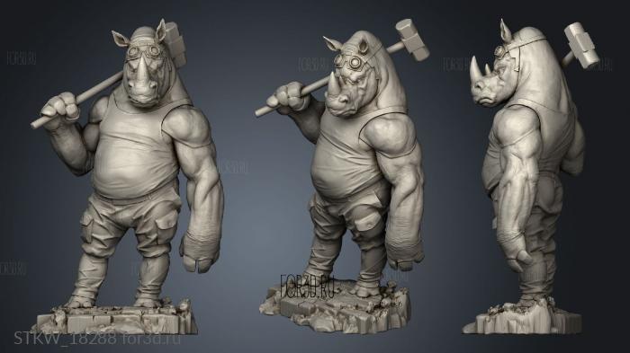 Rocksteady 3d stl модель для ЧПУ