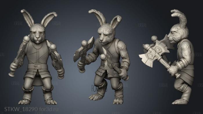 Bunny Brute stl model for CNC