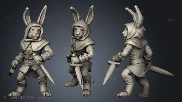 Bunny Rouge stl model for CNC