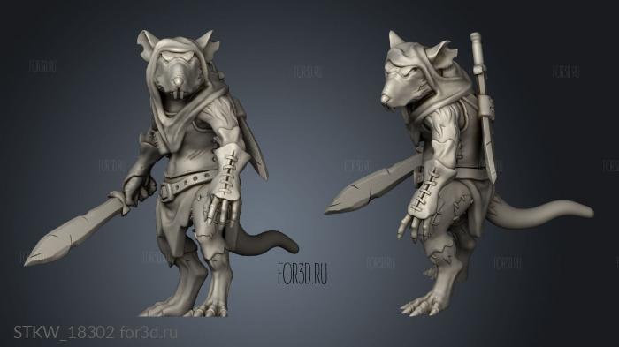 Rat Vagabond 3d stl модель для ЧПУ