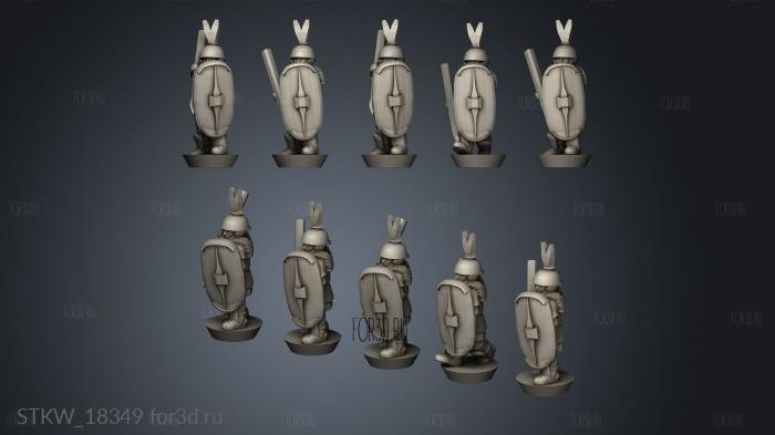 Principes Pilum stl model for CNC
