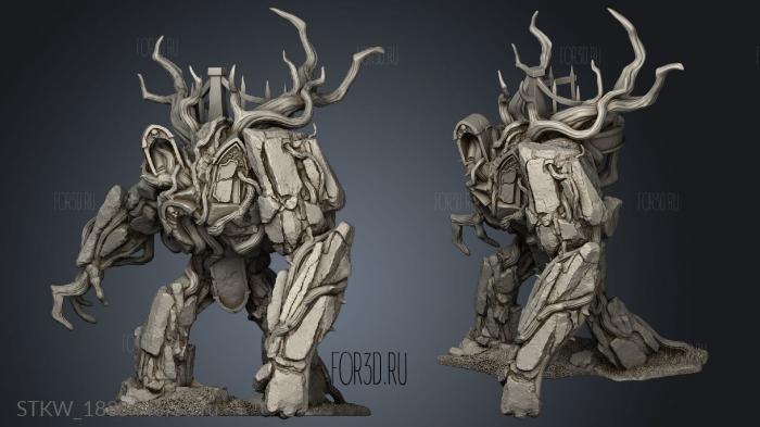 Rotten Knights Stone Grave Golem Golgotha stl model for CNC