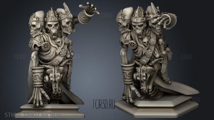 Horde king gorilla stl model for CNC