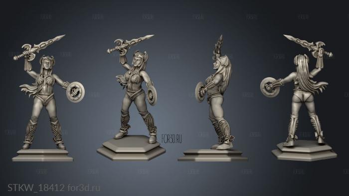 Horde princess stl model for CNC