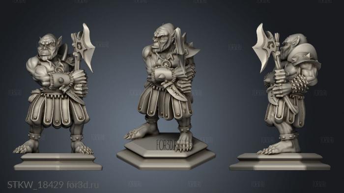 orc warrior 3d stl модель для ЧПУ