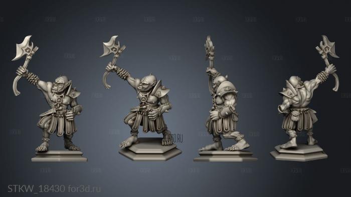 orc warrior 3d stl модель для ЧПУ