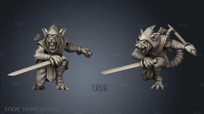 Rats Rat Katanas 3d stl модель для ЧПУ