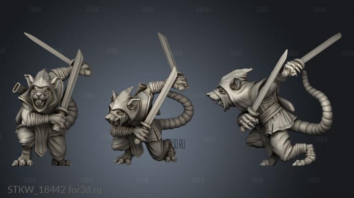 Rats Rat Katanas 3d stl модель для ЧПУ