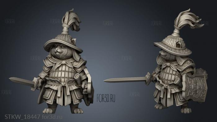 Swordsman stl model for CNC