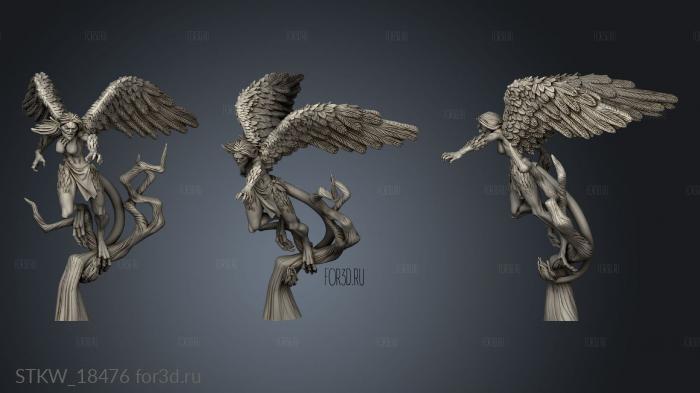 Mortal Enemies Harpy stl model for CNC