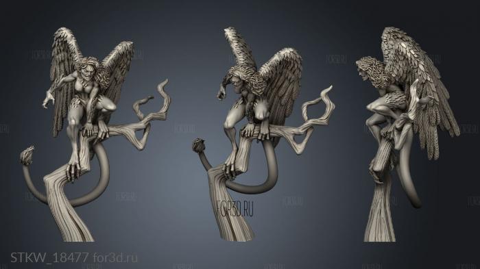 Mortal Enemies Harpy stl model for CNC