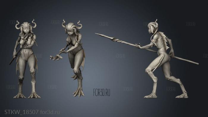 Deep One Female stl model for CNC