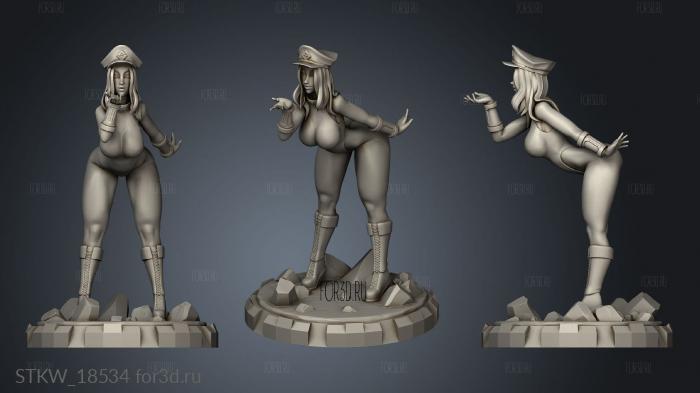 Rushzilla Cammy Camie 3d stl модель для ЧПУ