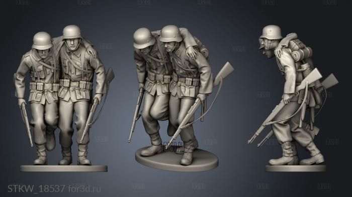 Soldiers 3d stl модель для ЧПУ