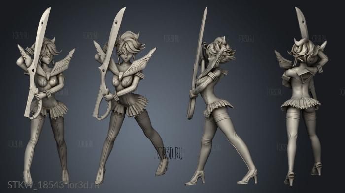 Ryuko Matoi Matoi Nsfw stl model for CNC