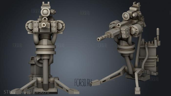 XB DALOY SENTRY GUN stl model for CNC