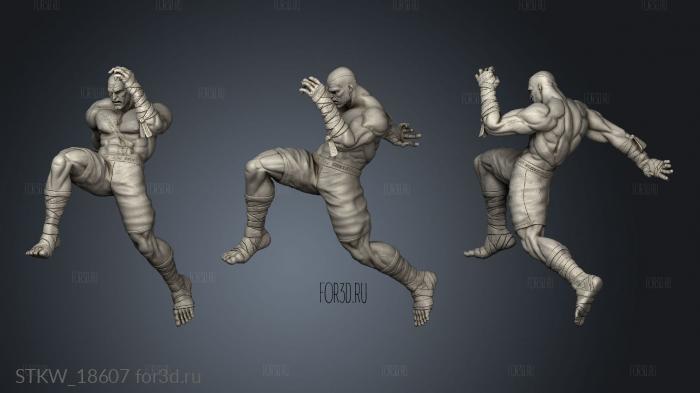 Sagat Tiger 3d stl модель для ЧПУ