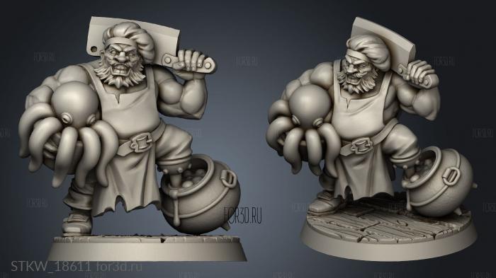 Seas Badolff Peg Leg 3d stl модель для ЧПУ