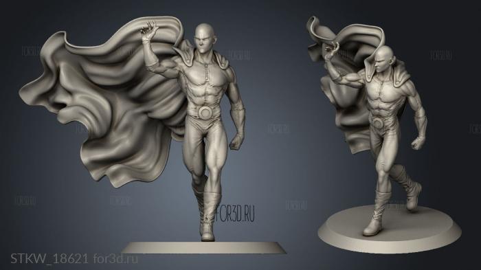 Saitama 3d stl модель для ЧПУ