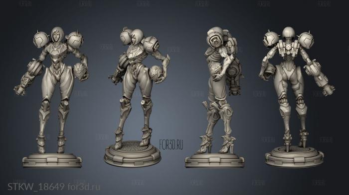 Samus Aran 3d stl модель для ЧПУ