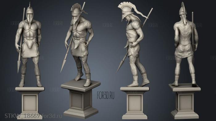 San statue 3d stl модель для ЧПУ