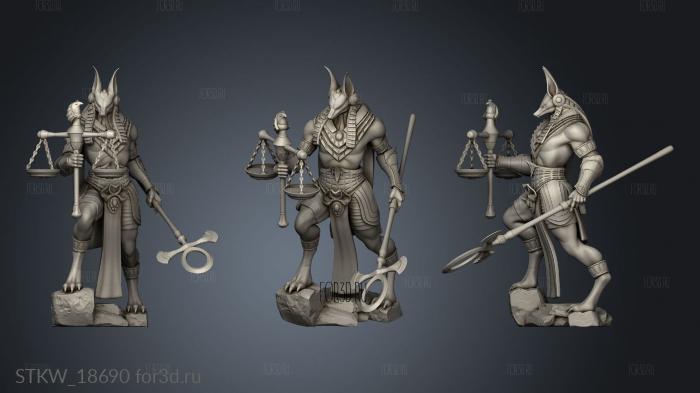 Anubis Avatar stl model for CNC