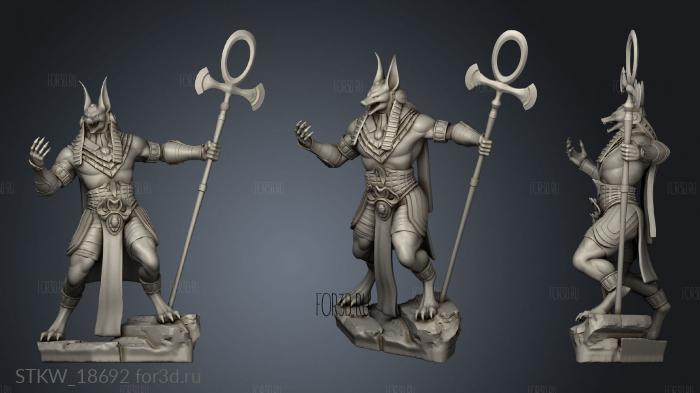 Anubis Avatar Challenging stl model for CNC